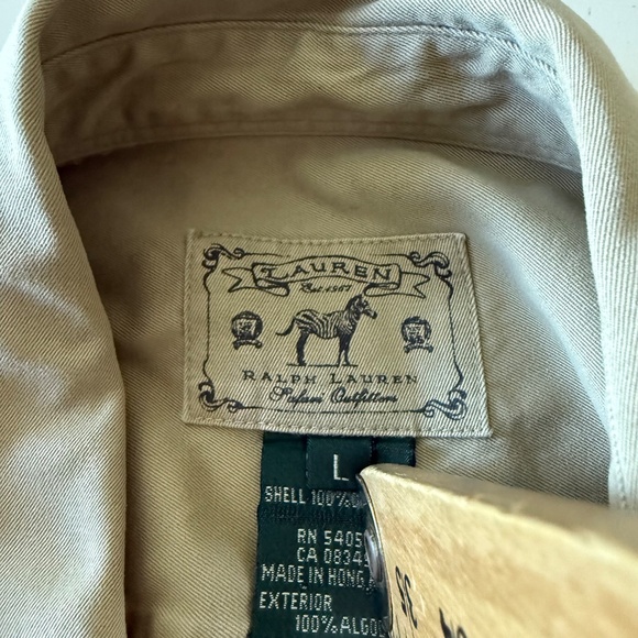 Lauren Ralph Lauren 67 Backcountry Outfitters Safari Snap Field Shirt Size LARGE - Picture 6 of 9